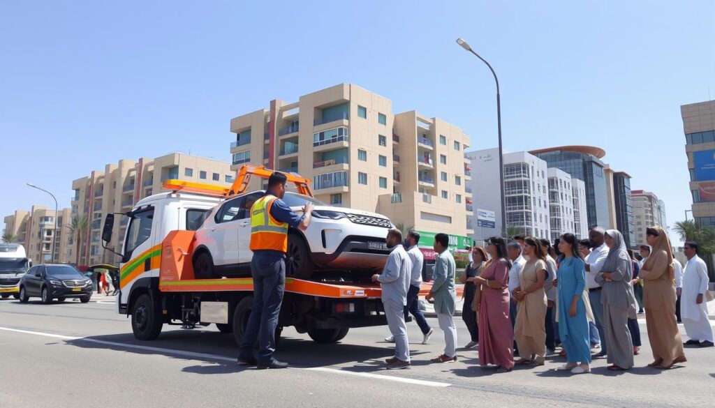 Car Recovery & Towing Service Near Al Muraqqabat