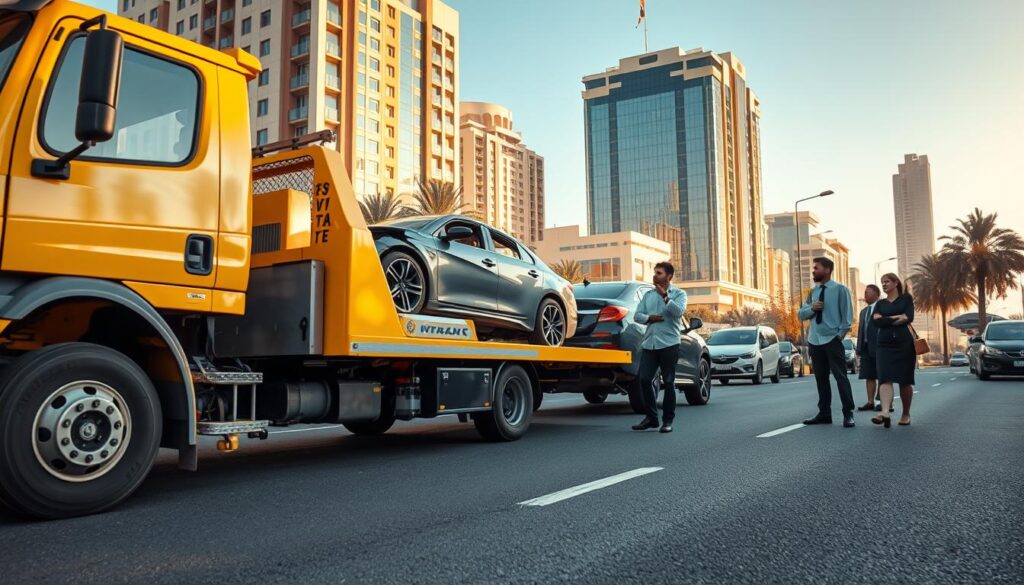 Car Recovery & Towing Service Near Al Rigga