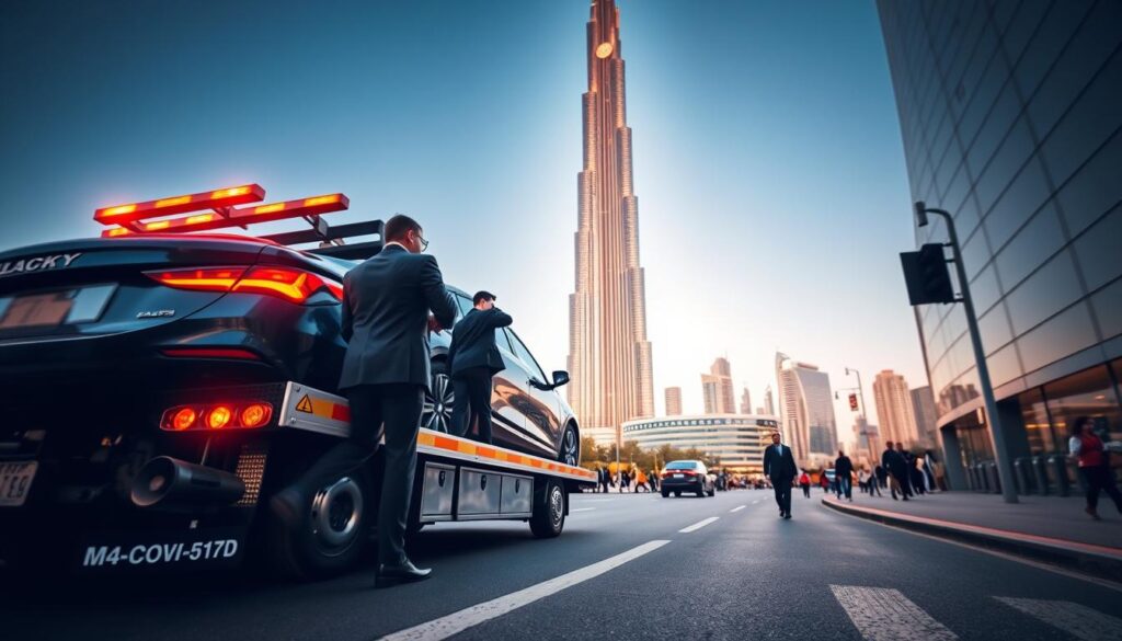 Car Recovery & Towing Service Near Burj Khalifa District