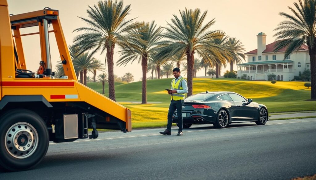Car Recovery & Towing Service Near Jumeirah Golf Estates