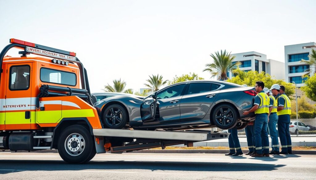 Car Recovery & Towing Service Near Jumeirah Village Triangle (JVT)