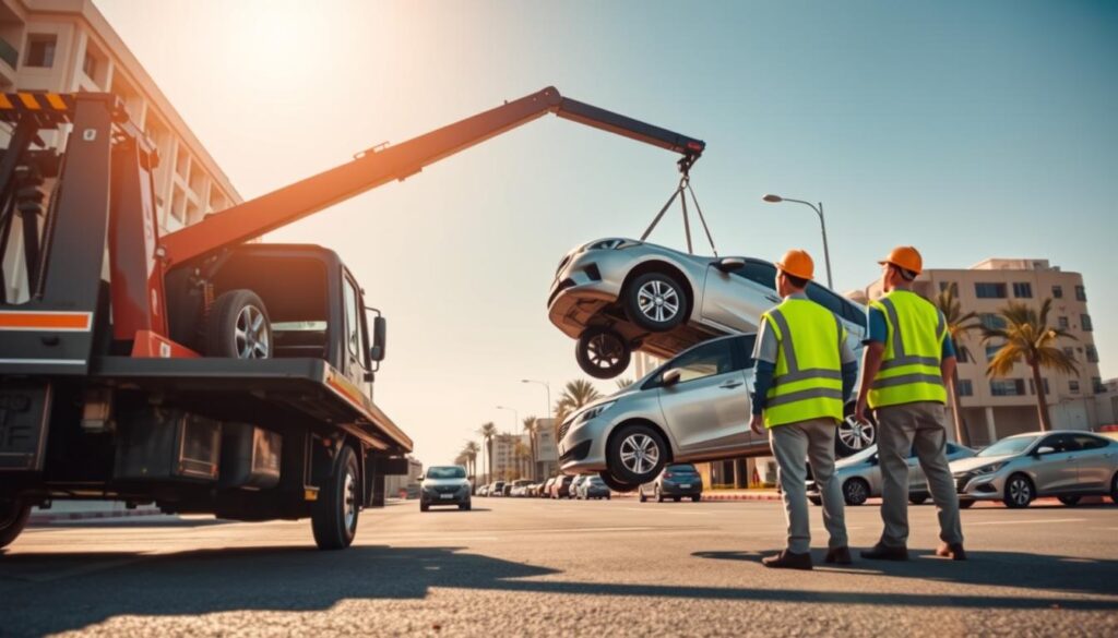 Car Recovery & Towing Service Near Oud Metha