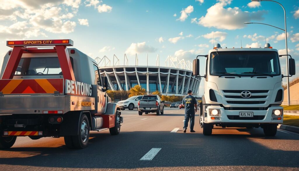 Car Recovery & Towing Service Near Sports City